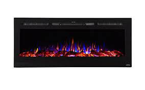 The sideline® 100 combines the full size of our emblazon series fireplaces with the recessed wall design of the sideline®. Touchstone Sideline Recessed Mounted Electric Fireplaces 50 Inches Buy Online In Maldives At Maldives Desertcart Com Productid 4750701