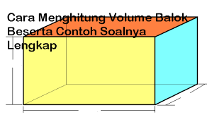 Biasanya pada soal balok yang ditanyakan adalah volumenya. Cara Menghitung Volume Balok Beserta Contoh Soalnya Lengkap
