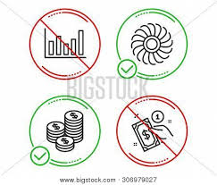 Do Stop Coins Fan Vector Photo Free Trial Bigstock