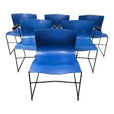 Vignelli Designs For Knoll Handkerchief Dining Chairs Set Of 6 Original Price 4 000