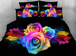 ✅ scegli la consegna gratis per riparmiare di più. Rose Di Bellezza Trapunte Stampate In 3d Set Di Biancheria Da Letto Copripiumino Copripiumino Lenzuola Twin Full Queen King Size 500tc Tessuto Viola Nero Bedding Set Quilts King Sizebedding Set Aliexpress
