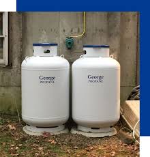 This tank is approximately 10 feet tall and wide by 70 feet long and will hold 24,000 gallons when filled to 80 percent capacity. Propane Tank Installation Western Massachusetts George Propane