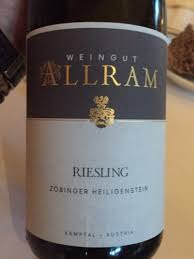 Weingut allram gmbh (1) apply weingut allram gmbh filter ; Allram Zobinger Heiligenstein Riesling Vivino