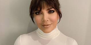 Kim kardashian and kendall jenner on a photo shoot in which kendall is wearing a bob wig a like like her mom kris jenner's haircut from . Kris Jenner Got Bangs And Looks Eerily Similar To Kim Kardashian