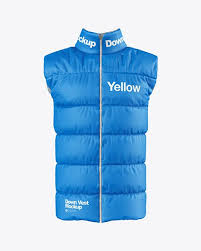 Download Down Vest Mockup Front View In Apparel Mockups On Yellow Images Object Mockups In 2021 Clothing Mockup Down Vest Climbing Clothes