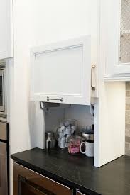kitchen cabinets with appliance garage