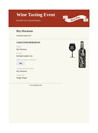 Beautiful invitations anyone can create. Wine Tasting Invitation Template Pdf Templates Jotform