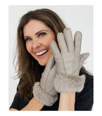 Gants en peau de mouton double face pour femmes.: FurHatWorld.com