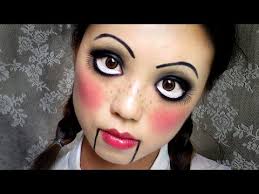 easy makeup creepy cute doll