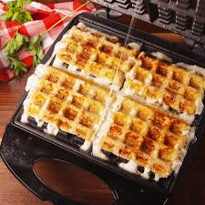 Mozzarella Stick Waffles Video Recipe Video Waffle Maker Recipes Waffle Iron Recipes Yummy Food