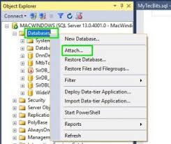 Detach And Attach Database In Sql Server Sql Server Sql Server