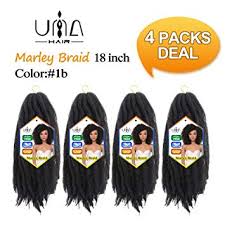 However, we've got all the inspirational images with trending hairstyles right here! Amazon Com Una 18 Inch 4packs Marley Hair For Twists Long Afro Marley Braid Hair Pure Kanekalon Synthetic Fiber Kinky Twist Hair Crochet Braids 4 Piece 1b Beauty
