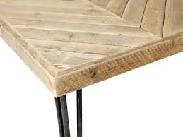 tafel harper heeft een blad van visgraat blad van steigerhout en stalen hairpin poten een leuke nieuwe trend zijn de hair tafel houten tafel tafel steigerhout