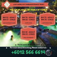 Buat yang masih belum tahu, 'glamping' bermaksud ' glamor camping '. Tiket Murah Lost World Of Tambun Tickets Vouchers Attractions Tickets On Carousell