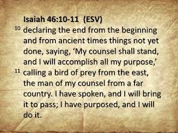 Image result for images for Isaiah 46:10