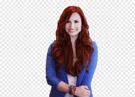 Lady gaga has a peculiar style of dress but easy to rem. Demi Lovato Red Hair Human Hair Color Blue Hair Demi Lovato Celebrities Color Hair Png Pngwing