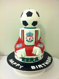 Football Birthday Cake For 18 Year Old Boy Canning Vale Football Birthday Cake Football Cake Liverpool Cake