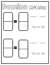 equivalent fraction domino worksheet plus anchor chart