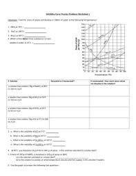 Solubility curves worksheet 1.) which compound is least soluble at 20 o c? Solubility Curve Qs Worksheet Template Tips And Reviews