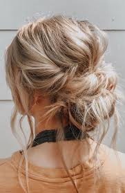 44 Romantic Messy Updo Hairstyles For Medium Length To Long Hair Messy Updo Hairstyle For Elegant Look In 2020 Medium Length Hair Styles Hair Styles Messy Hairstyles