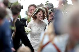 Lighit rose colourindian pakistani asian wedding dress bollywood occasional wear. Rose Leslie Wears Vintage Style Elie Saab Dress For Wedding To Kit Harington London Evening Standard Evening Standard