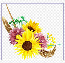 Beautiful vector illustration square watercolor design invitation card on blue stripe background. Awesome Watercolor Bouquets Flowers For Png Leaves Sunflower Watercolor Flower Wreath Clipart 3225096 Pikpng