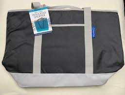 insulated shopper pvc cooler tote bag