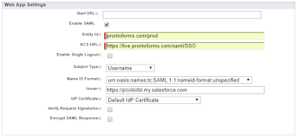 In salesforce classic from setup, enter apps , then. Set Up Salesforce For Prontoforms Corporate Login Single Sign On Sso Prontoforms Help Support