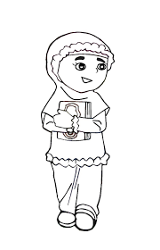 Mewarnai gambar anak laki dan perempuan selain menyenangkan untuk anak belajar mewarnai gambar juga merupakan aktivitas yang dapat menambah kreatifitas anak. Koleksi Mewarnakan Gambar Muslim Dan Muslimah Azhan Co