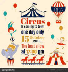 Carnival Baby Shower Invitation Card Stock Vector Image By C Y Verovski 132528252