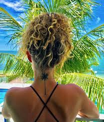 Palm Tree Back Of The Neck Tattoo Back Of Neck Tattoo Tree Tattoo Back Neck Tattoo