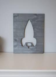 Rocket Ship Wood Cutout Wall Art Rocket Ship Wall Decor Kid 39 S Room Wood Cutouts Wall Wood