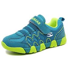 Hobibear Children Outdoor Velcro Strap Sneakers Running Shoes As3209 3m Green