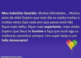 Feliz Aniversario Sobrinho Frases Blog Frases Motivacionais Que todos os dias de sua vida sejam preenchido por muita paz, amor, fé, boas amizades e infinitas bênçãos. feliz aniversario sobrinho frases