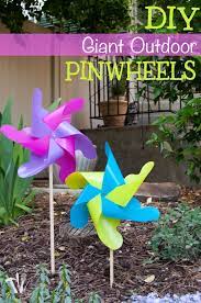 Diy Giant Outdoor Pinwheels Garden Art Diy Diy Garden Decor Pinwheels