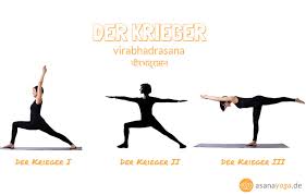 Basic yoga asanas are yoga postures for beginners. Yoga Krieger I Ii Und Iii Virabhadrasana Yoga Ubungen