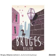 Fb city pocket map (english, french and german edition) ebook pdf. Bruges Belgium Cartoon Travel Poster Canvas Print Zazzle Com Brugge