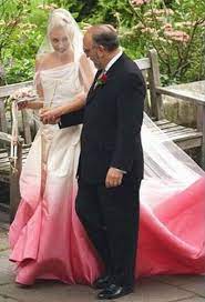 Gwen S Take On How To Add Color Interesting Concept Unusual Wedding Dresses Celebrity Wedding Gowns Ombre Wedding Dress
