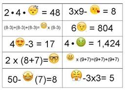 Emoji Algebra Grade 5 Order Of Operations Order Of Operations Algebra 5th Grade Math