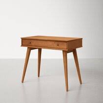 Founded atop four slightly splayed and tapered legs, this piece is crafted from solid. Modern Mid Century Desks Allmodern