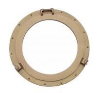 Deluxe Class Antique Brass Porthole Window 24"