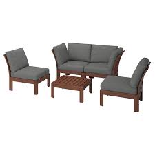 Applaro 4er Sitzgruppe Aussen Braun Las Froson Duvholmen Dunkelgrau Ikea Deutschland Ikea Outdoor Outdoor Sofa Ikea