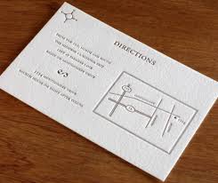 Wedding Invitation Directions Card Directions Cards Wedding Direction Cards Letterpress Wedding