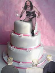 Big cake stripper pops out of : Cake Stripper Picture