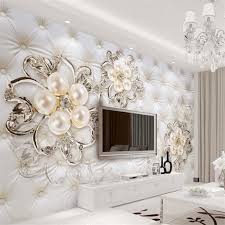 3d Wall Papers Home Decor Imitation Leather European Soft Pearl Flower Wallpaper 3 D Living 3d Wallpaper Home Wall Painting Living Room Custom Photo Wallpaper