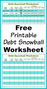 Free Printable Debt Snowball Worksheet Pay Down Your Debt Budgeting Money Debt Snowball Worksheet Debt Snowball