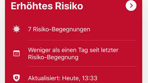 Grün für niedriges risiko, rot für erhöhtes risiko. Ein Monat Corona Warn App Bisher Bleibt Der Effekt Aus Heise Online
