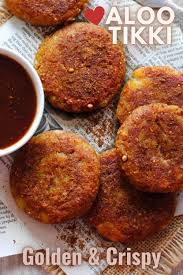Crispy Aloo Tikki Spiced Potato Patties Indian Ambrosia Video Recipe Video Indian Food Recipes Vegetarian Indian Street Food Indian Food Recipes