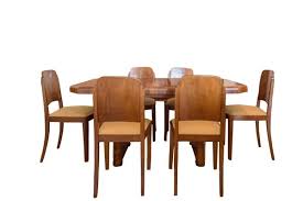 Dining table and 6 chairs. Art Deco Walnut Dining Table 6 Chairs 1920s For Sale At Pamono