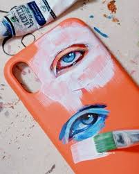 Esther On Instagram Hi I Painted My Phone Case That S It Phone Case Diy Paint Artsy Phone Cases Diy Iphone Case